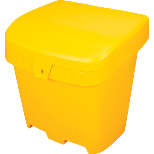 Bacs d'entreposage pour sel & sable, Avec Moraillon, 21" x 27" x 26", 4,24 pi³, Jaune Pathway Supply LP