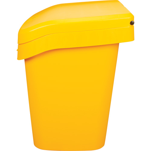 Bacs d'entreposage pour sel & sable, Avec Moraillon, 21" x 27" x 26", 4,24 pi³, Jaune Pathway Supply LP