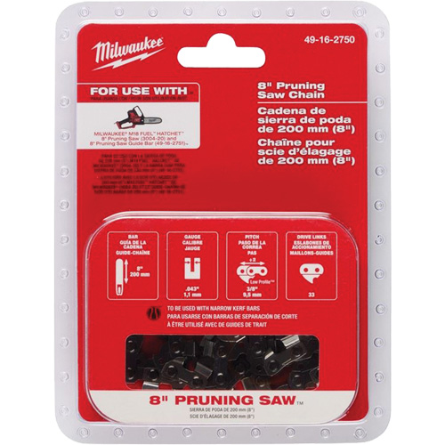 Chaîne 8" pour scie d'&eacute;lagage Pathway Supply LP