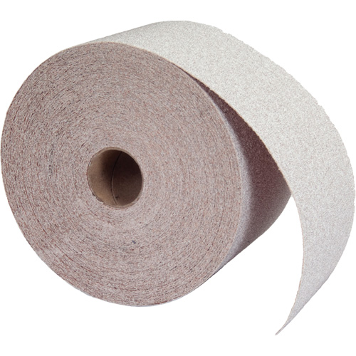 Rouleau de papier abrasif PSA sans chargement, Oxyde d'aluminium, 2-3/4" la x 90' lo, Grain 120 Pathway Supply LP