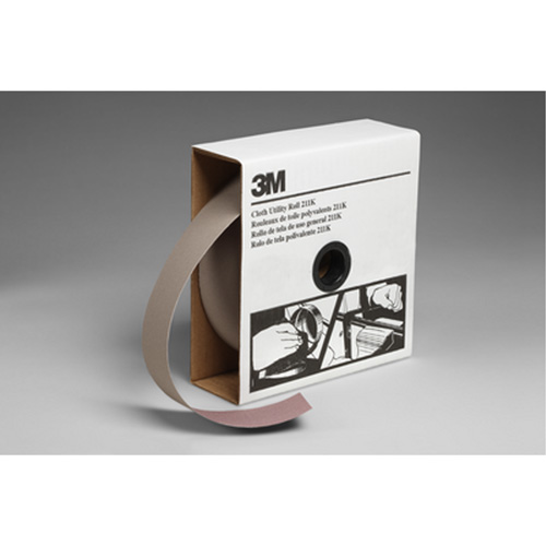 Rouleau de toile abrasive utilitaire 211K, Oxyde d'aluminium, 2" la x 150' lo, Grain 100 Pathway Supply LP