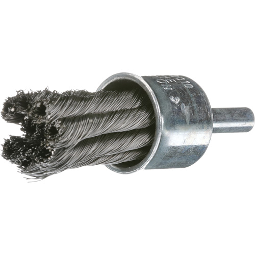Knot Wire End Brush, 1" Dia., 0.02" Wire Dia., 1/4" Shank Pathway Supply LP