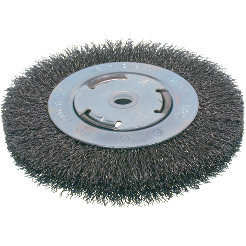 Brosses &eacute;conomiques &agrave; fils cr&ecirc;p&eacute;s - Face moyenne, 6" dia., Fils 0.014, Arbre 2" Pathway Supply LP