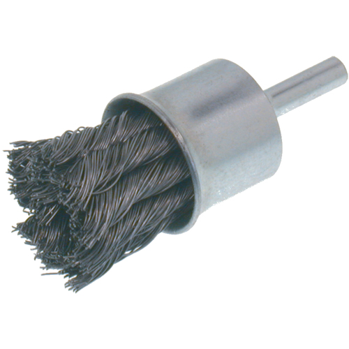Economy Knot Wire End Brush, 1" Dia., 0.014 Wire Dia., 1/4" Shank Pathway Supply LP