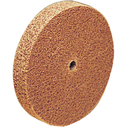 Meule d'abrasion et de polissage unitaris&eacute;e Scotch-Brite, 6" x 1/8", Arbre de 1/2", Grain de Cors&eacute;, Oxyde d'aluminium Pathway Supply LP