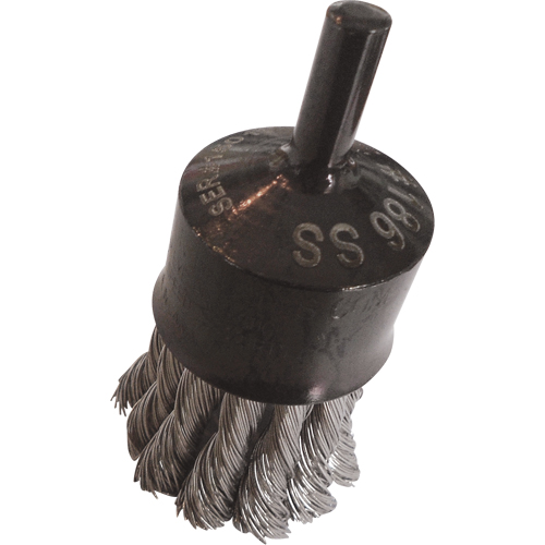 Brosses mont&eacute;es &agrave; fils nou&eacute;s, 1" dia., dia. Des fils 0,014", Tige 1/4" Pathway Supply LP