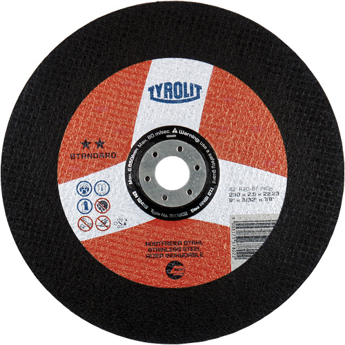 Premium INOX Cutting Disc, 6" x 5/64", 7/8" Arbor, Type 27, Aluminum Oxide, 10200 RPM Pathway Supply LP