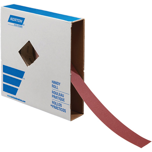 Rouleau de toile abrasive pour m&eacute;tal, Oxyde d'aluminium, 2" la x 150' lo, Grain 60 Pathway Supply LP