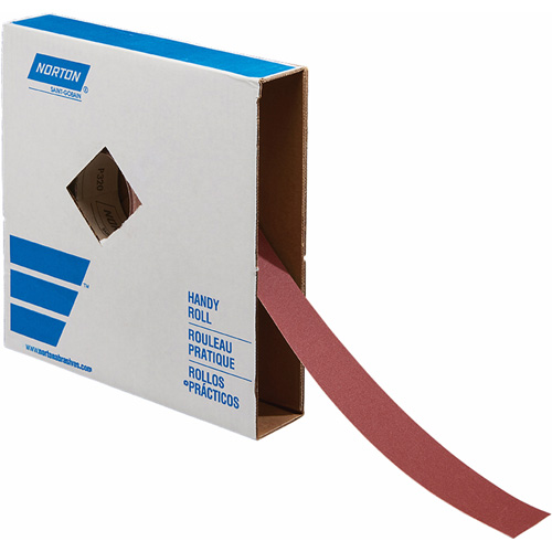 R243 Sanding Roll, Aluminum Oxide, 1-1/2" W x 150' L, P80 Grit Pathway Supply LP