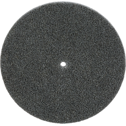 Meule unitaris&eacute;e EXL Scotch-Brite, 5" x 1/4", Arbre de 1/4", Grain de Fin, Carbure de silicium Pathway Supply LP