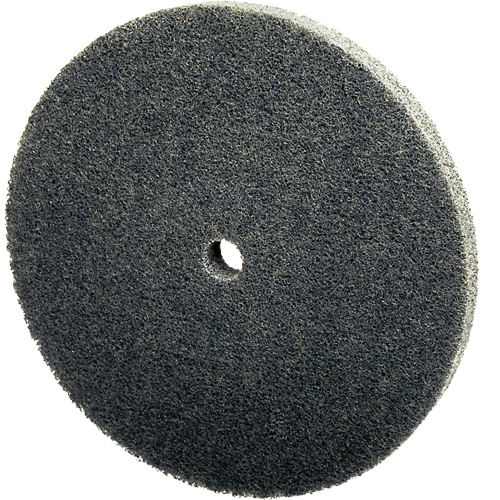 Meule unitaris&eacute;e EXL Scotch-Brite, 3" x 1/4", Arbre de 1/4", Grain de Fin, Carbure de silicium Pathway Supply LP