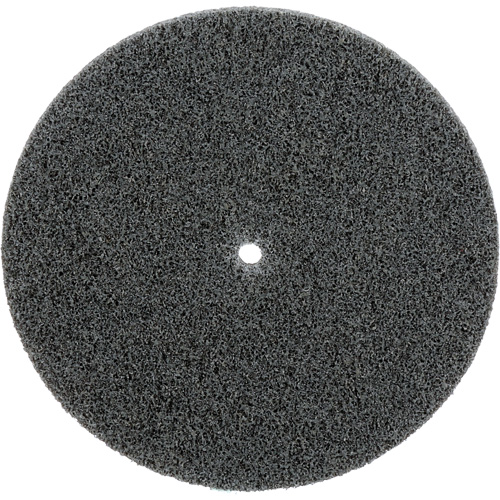 Meule unitaris&eacute;e EXL Scotch-Brite, 5" x 1/4", Arbre de 1/4", Grain de Fin, Carbure de silicium Pathway Supply LP