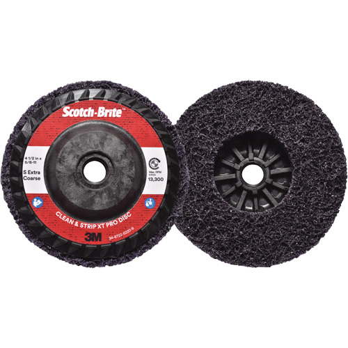 Disque  Clean and Strip  XT Pro Scotch-Brite, 4-1/2" dia., Grain Extra grossier, Carbure de silicium Pathway Supply LP
