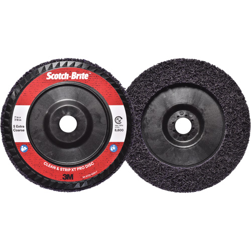 Disque  Clean and Strip  XT Pro Scotch-Brite, 7" dia., Grain Extra grossier, Carbure de silicium Pathway Supply LP