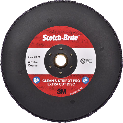 Scotch-Brite Clean & Strip XT Pro Extra Cut Disc, 7" Dia., Extra Coarse Grit, Aluminum Oxide Pathway Supply LP