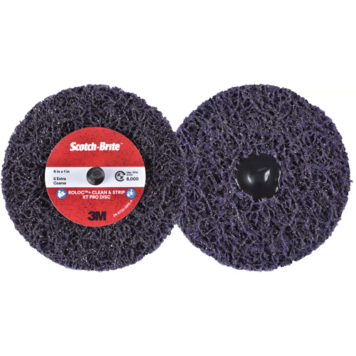 Scotch-Brite Roloc+ Clean & Strip XT Pro Disc, 4" Dia., Extra Coarse Grit, Silicon Carbide Pathway Supply LP