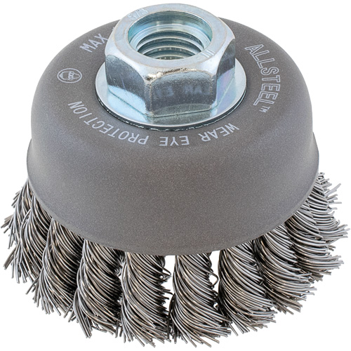 AllSteel Wire Brush, 3" Dia. x 5/8"-11 Arbor Pathway Supply LP