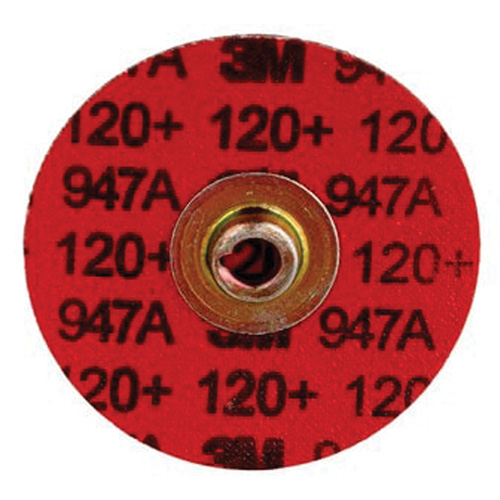Disque &agrave; bordure durable Cubitron II Roloc, 3" dia., Grain 120+, C&eacute;ramique Pathway Supply LP