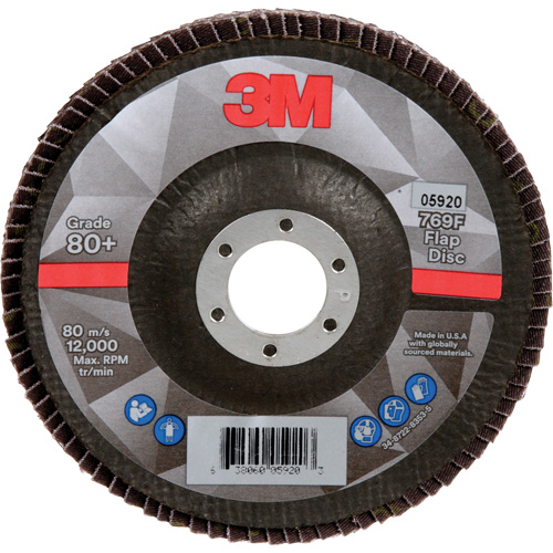 Disque &agrave; lamelles 769F, 5" x 7/8", Type 29, Grain 80+, C&eacute;ramique Pathway Supply LP
