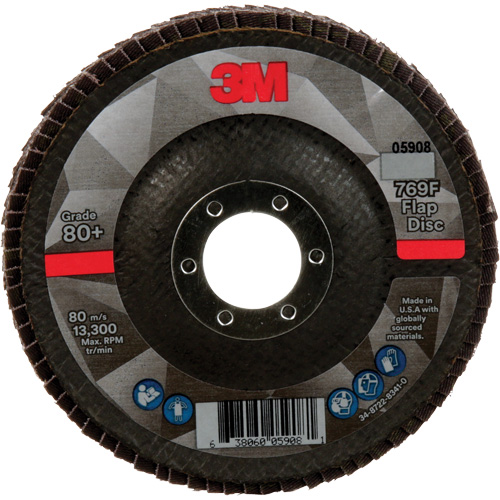 Disque &agrave; lamelles &agrave; changement rapide 769F, 4-1/2" x 7/8", Type 29, Grain 80+, C&eacute;ramique Pathway Supply LP