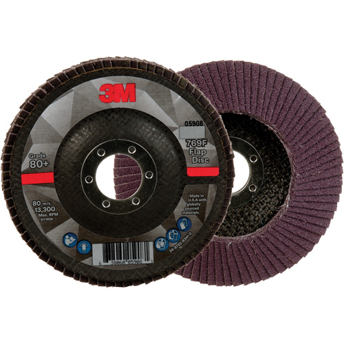 Disque &agrave; lamelles &agrave; changement rapide 769F, 4-1/2" x 7/8", Type 29, Grain 80+, C&eacute;ramique Pathway Supply LP