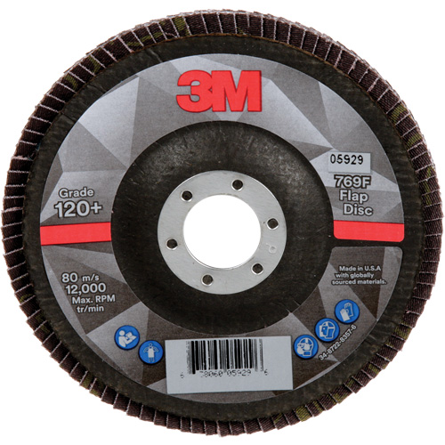Disque &agrave; lamelles &agrave; changement rapide 769F, 5" x 7/8", Type 29, Grain 120+, C&eacute;ramique Pathway Supply LP