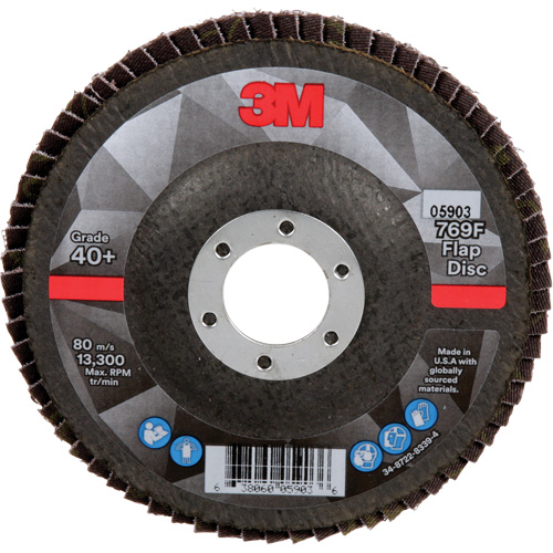 769F Quick Change Flap Disc, 4-1/2" x 7/8", Type 27, 40+ Grit, Ceramic Pathway Supply LP