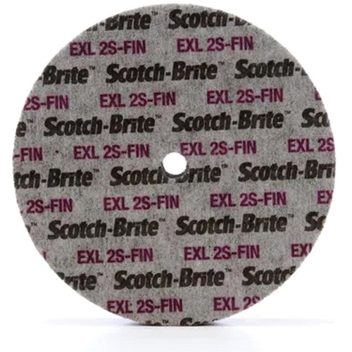 Scotch-Brite EXL Unitized Wheel, 6" x 1/4", 1/4" Arbor, Fine Grit, Silicon Carbide Pathway Supply LP