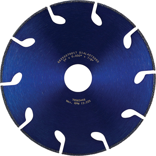 Dialast RightCut Cut-Off Wheel, 5" x 0.05", 7/8" Arbor, Type 01/41, Diamond, 12225 RPM Pathway Supply LP