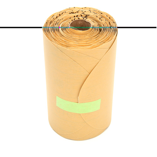 Rouleau de disques dor&eacute;s 216U Stikit, Oxyde d'aluminium, 6" la x 87' lo, Grain P400 Pathway Supply LP