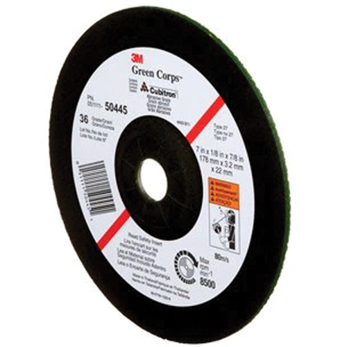 Meule &agrave; moyeu d&eacute;port&eacute; Green Corps, 7" x 1/8", Arbre 7/8", C&eacute;ramique, Type 27 Pathway Supply LP