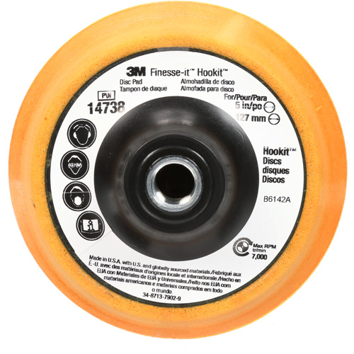 Finesse-it Hookit Disc Pad, 5" Dia. Pathway Supply LP