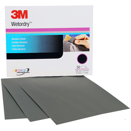 Wetordry Abrasive Sheet, 9" x 11", P220 Grit, Aluminum Oxide Pathway Supply LP