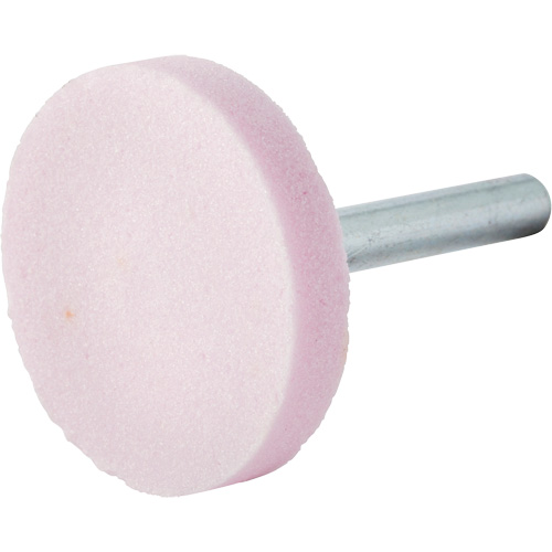 Vitrified Bond Mounted Point, W235, Aluminum Oxide, 1-1/2" Dia., 1/4" L, 80 Grit Pathway Supply LP