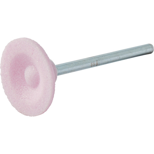 Vitrified Bond Mounted Point, B81, Aluminum Oxide, 3/4" Dia., 3/16" L, 80 Grit Pathway Supply LP