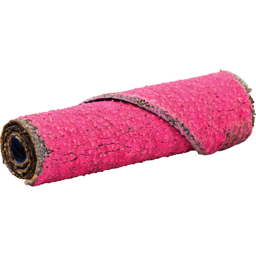 R982 Cartridge Roll, 80 Grit, 3/8" Dia., Ceramic Alumina, 1-1/2" L, 1/8" Arbor Pathway Supply LP