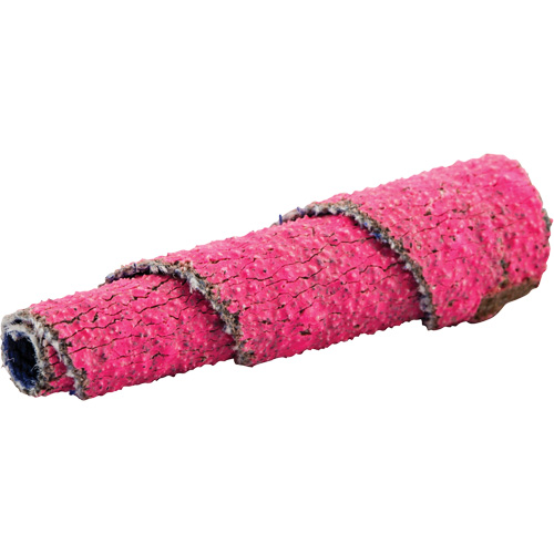 R928 Tapered Spiral Roll, 80 Grit, 3/8" Dia., Ceramic Alumina, 1-1/2" L, 1/8" Arbor Pathway Supply LP