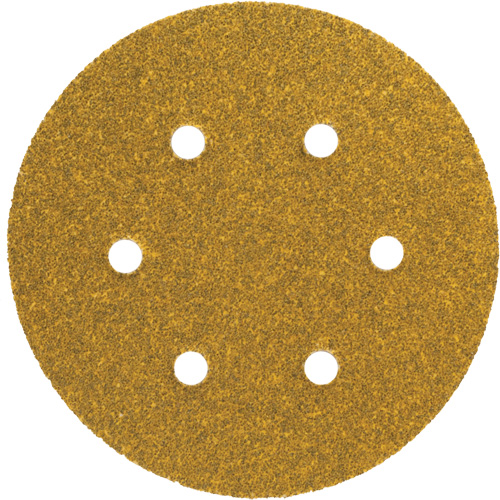 Disque de ponçage en papier autoagrippant avec aspiration Gold Reserve A296, dia 5", Grain P220/Fin, Oxyde d'aluminium, Poids C Pathway Supply LP