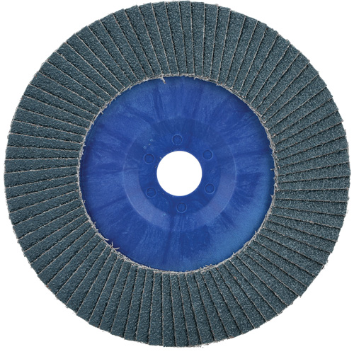 Disque &agrave; lamelles &agrave; garnissage rapide BueFire, 7" x 7/8", Type 27, Grain 40, Alumine de zirconium Pathway Supply LP
