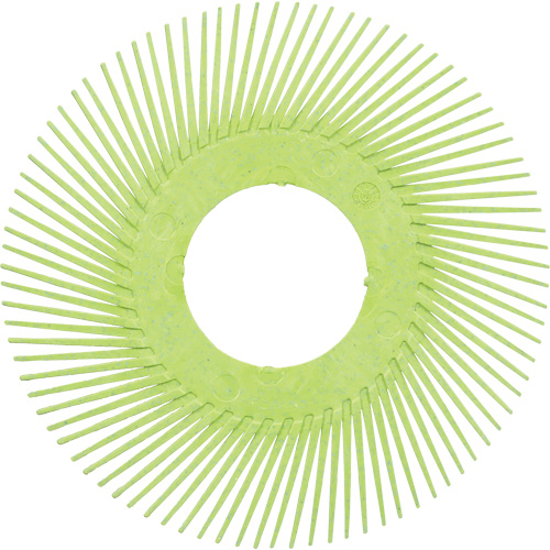 Brosse radiale en soies de pr&eacute;cision type A PN-RB sans adaptateur Scotch-Brite, C&eacute;ramique, Grain 50+, 6" dia. Pathway Supply LP