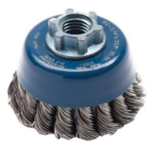 Brosse-boisseau &agrave; fils nou&eacute;s, 2-3/4" dia. x 5/8"-11 arbre Pathway Supply LP