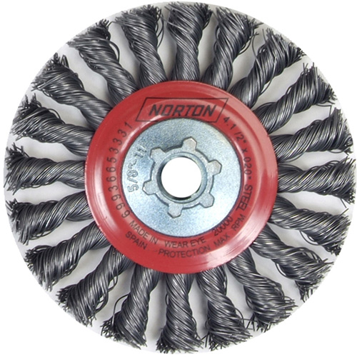 Roue compl&egrave;te de c&acirc;ble de torsion, Dia. 4", Fils 0,02", Arbre 5/8"-11, Acier Pathway Supply LP
