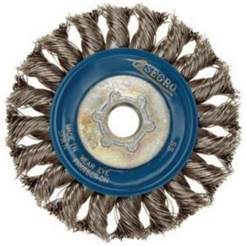 Roue compl&egrave;te de c&acirc;ble de torsion, Dia. 5", Fils 0,02", Arbre 5/8"-11, Acier inoxydable Pathway Supply LP