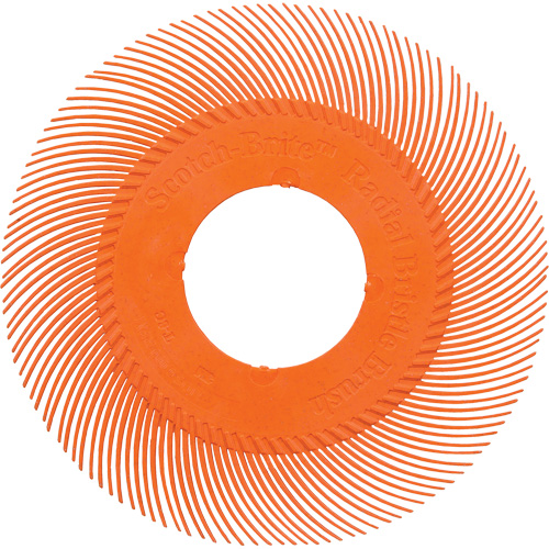 Scotch-Brite Type C Precision Radial Bristle Brush PN-RB without Adapter, Ceramic, 80+ Grit, 6" Dia. Pathway Supply LP