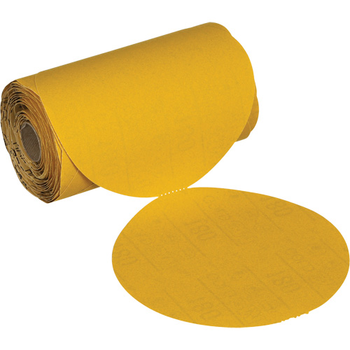 Stikit Gold Abrasive Disc Roll 09314, 6" Dia., 180 Grit, Aluminum Oxide Pathway Supply LP
