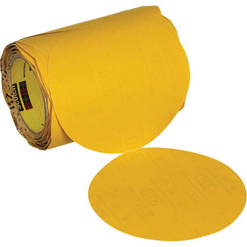 Disque abrasif dor&eacute; en rouleau Stikit 09317, 6" dia., Grain 320, Oxyde d'aluminium Pathway Supply LP