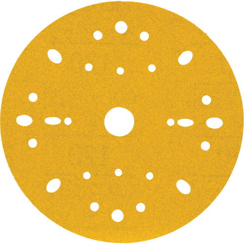 Hookit Gold Abrasive Disc, 6" Dia., 120 Grit, Aluminum Oxide, C-Weight Pathway Supply LP