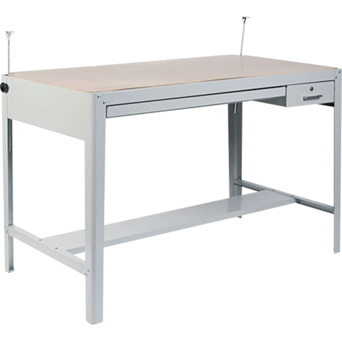 Base pour table &agrave; dessin de pr&eacute;cision, 56-3/8" la x Gris Pathway Supply LP