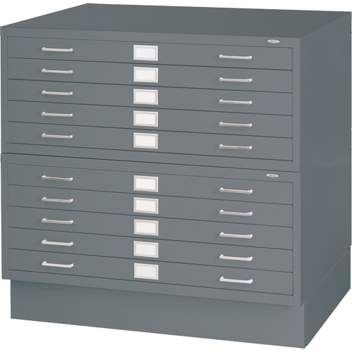 Steel Plan Files, 5 Drawers, 40-3/8" W x 29-3/8" D x 16-1/2" H Pathway Supply LP