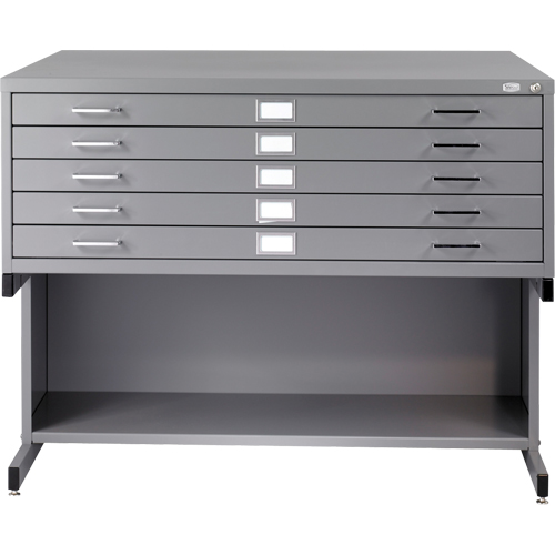 Steel Plan Files, 5 Drawers, 53-3/8" W x 41-3/8" D x 16-1/2" H Pathway Supply LP